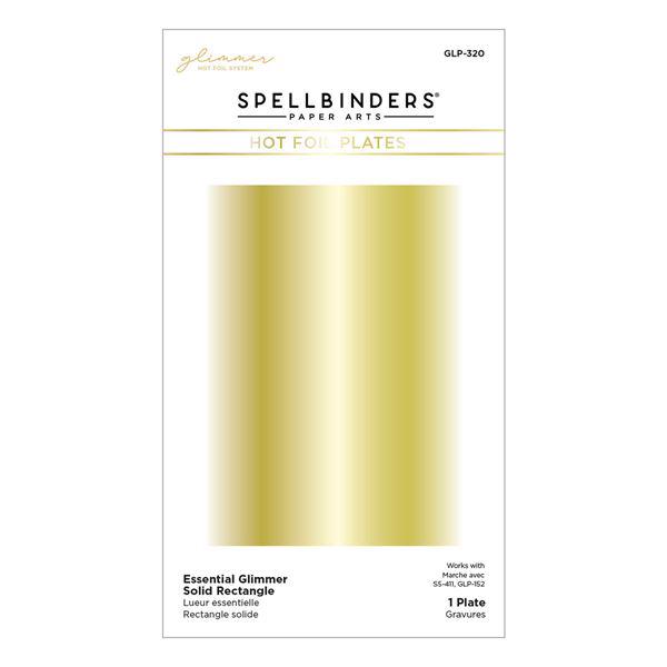 Spellbinders Hot Foil Plate Essential Glimmer Solid Rectangle